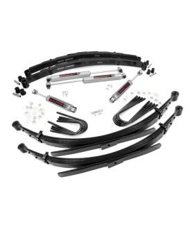 Rough Country 18030 4 Inch Lift Kit | 52" RR Spring | GMC C15/K15 Truck/Half-Ton Suburban (69-72)