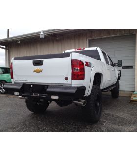 Fab Fours CH11-T2150-1 Black Steel Ranch Rear Bumper