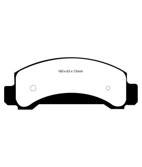 EBC Brakes DP71085 EBC 7000 Series Greenstuff Low Dust Truck/SUV Brake Pads