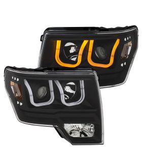 Anzo USA 111383 Projector Headlight Set w/U-Bar Switchback