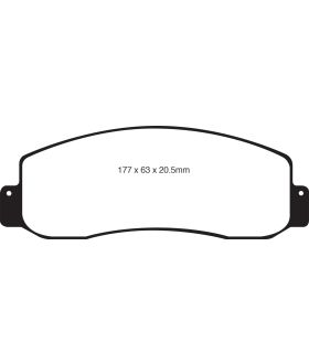 EBC Brakes ED91777 EBC Truck/SUV Extra Duty Brake Pads