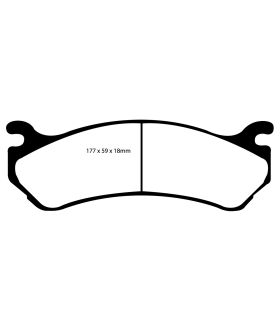 EBC Brakes DP61304 EBC 6000 Series Greenstuff Truck/SUV Brakes Disc Pads