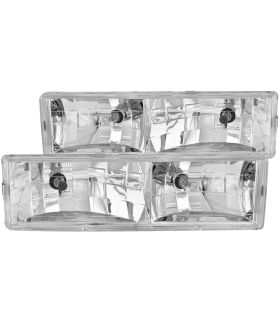 Anzo USA 111004 Crystal Headlight Set