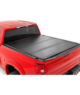 Rough Country Hard Tri-Fold Flip Up 5 ft Bed Cover Chevy/GMC Sierra 1500 (19-25)/Silverado 1500 (19-25)